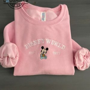 disneyworld mickey embroidered sweatshirt embroidery tshirt sweatshirt hoodie gift laughinks 1 1