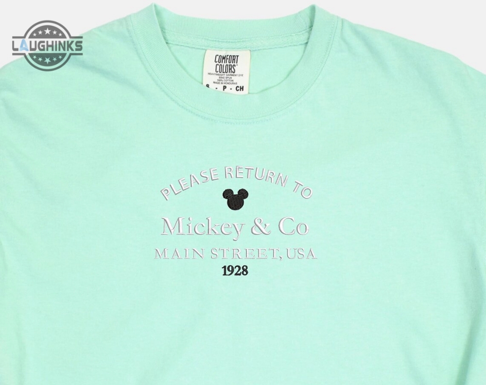 Mickey Co Embroidered Shirt Disney World Embroidered Shirt Disney Shirt Disney Mickey Shirt Disney Tshirt Mickey Shirt Embroidery Tshirt Sweatshirt Hoodie Gift