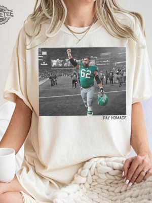 Vintage Jason Kelce Pay Homage Shirt Jason Kelce Retirement Tee Jason Kelce Merch Jason Kelce Hoodie Unique revetee 4