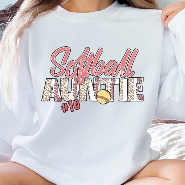 Softball Aunt Sweatshirt Custom Softball Shirt Softball Mom Shirts Softball Mom Shirt In My Softball Mom Era Unique revetee 1