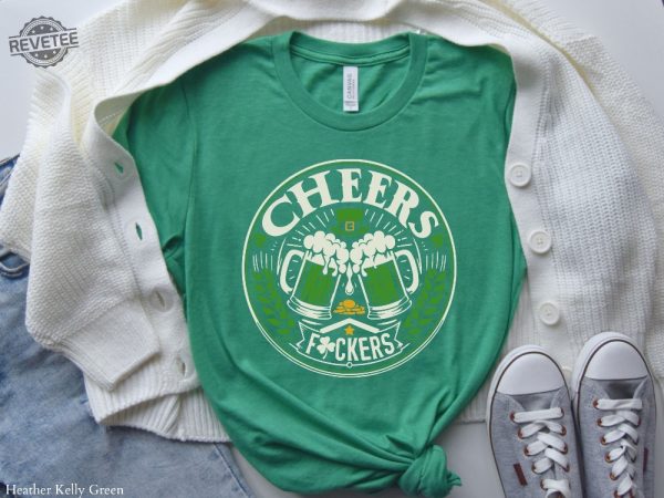Cheers St Patricks Day Sweatshirt Funny St Patricks Shirt St Paddys Day Shirt St Patrick Shirt Designs St Patrick Day T Shirt Unique revetee 1