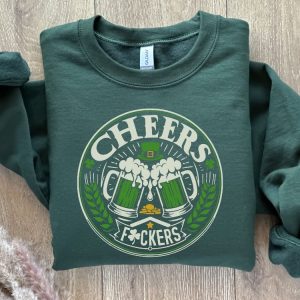 Cheers St Patricks Day Sweatshirt Funny St Patricks Shirt St Paddys Day Shirt St Patrick Shirt Designs St Patrick Day T Shirt Unique revetee 2