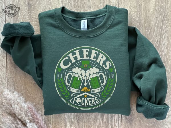 Cheers St Patricks Day Sweatshirt Funny St Patricks Shirt St Paddys Day Shirt St Patrick Shirt Designs St Patrick Day T Shirt Unique revetee 2