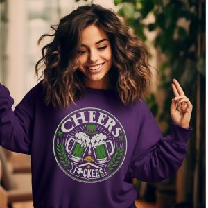 Cheers St Patricks Day Sweatshirt Funny St Patricks Shirt St Paddys Day Shirt St Patrick Shirt Designs St Patrick Day T Shirt Unique revetee 3