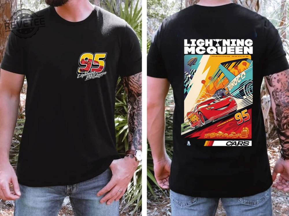 Two Sided Retro Lightning Mcqueen Shirt Rusteze Cars Shirt Piston Cup Shirt Pixar Cars Shirt Lightning Mcqueen Nike Sweatshirt Unique