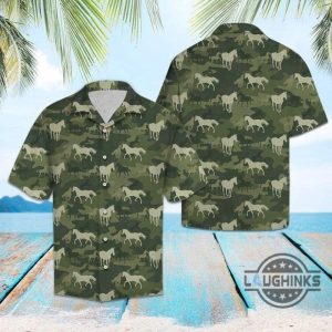 horse camo tropical hawaiian shirt 131 aloha hawaii shirts aloha summer beach button up shirts and shorts laughinks 1