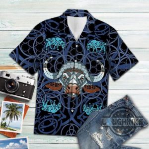 bison blue mandala vikings tropical hawaiian shirt 131 aloha hawaii shirts aloha summer beach button up shirts and shorts laughinks 1