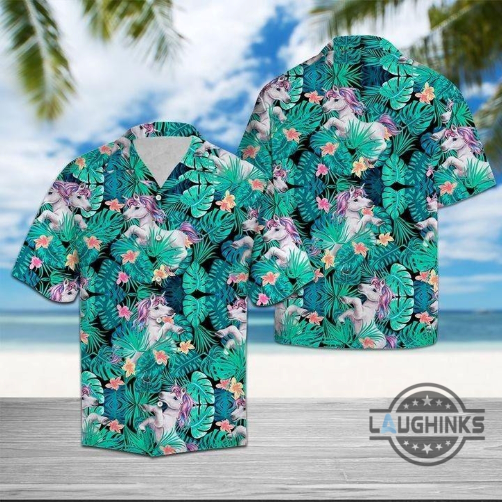 Unicorn Tropical Hawaiian Shirt 131 Aloha Hawaii Shirts Aloha Summer Beach Button Up Shirts And Shorts