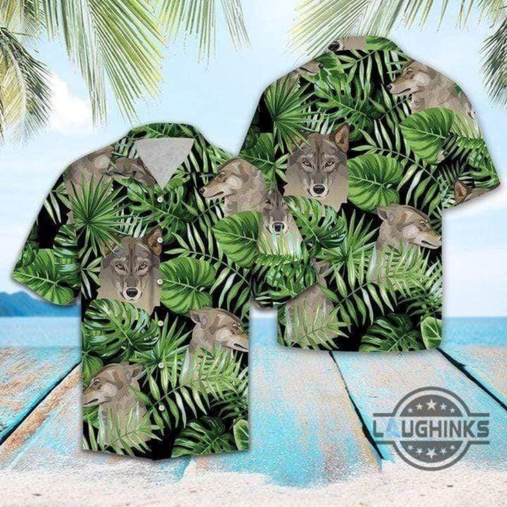 Wolf Summer Vibe Tropical Hawaiian Shirt 131 Aloha Hawaii Shirts Aloha Summer Beach Button Up Shirts And Shorts