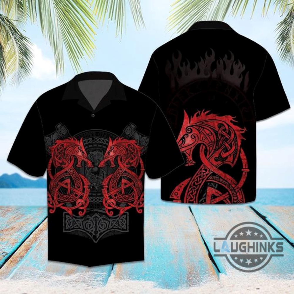 Amazing Viking Dragon Tropical Hawaiian Shirt 131 Aloha Hawaii Shirts Aloha Summer Beach Button Up Shirts And Shorts