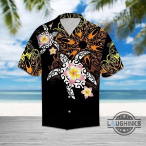 turtle floral hawaiian shirt aloha summer beach button up shirts and shorts