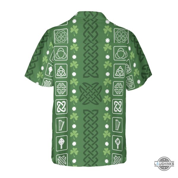collection of celtic irish happy st patricks day hawaiian shirt aloha summer beach button up shirts and shorts laughinks 1 1