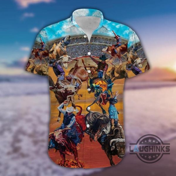 rodeo life is the best life tropical hawaiian shirt 131 aloha hawaii shirts aloha summer beach button up shirts and shorts laughinks 1 1