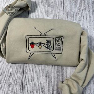 embroidered vintage tv sweatshirt womens embroidered sweatshirts tshirt sweatshirt hoodie trending embroidery tee gift laughinks 1 2