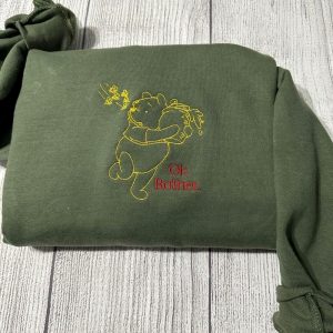 winnie the pooh embroidered sweatshirt womens embroidered sweatshirts tshirt sweatshirt hoodie trending embroidery tee gift laughinks 1 1