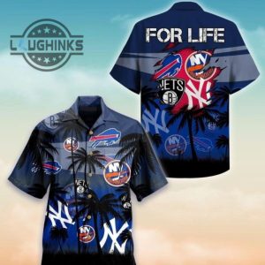 buffalo bills hawaiian shirt new york yankees summer beach gift nfl hawaiian shirt ny yankees button up shirt and shorts mlb baseball aloha beach shirt laughinks 1