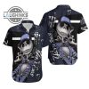 new york yankees hawaiian shirt monster energy logo jack skellington ny yankees button up shirt and shorts mlb baseball aloha beach shirt laughinks 1