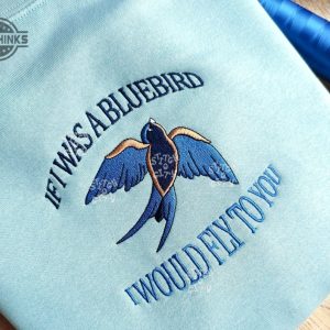 embroidered bluebird inspired embroidered crewneck sweatshirt embroidered hoodie embroidery tshirt sweatshirt hoodie gift laughinks 1 1