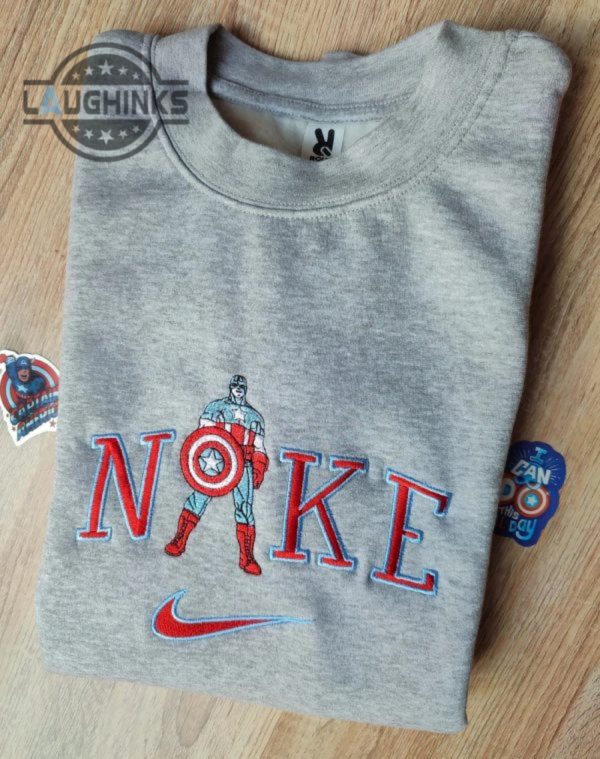 nike logo comic character embroidered shirt embroidery tshirt sweatshirt hoodie gift laughinks 1