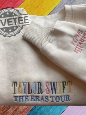 Taylor The Eras Tour Embroidered Sweatshirt The Tortured Poets Department Taylor Swift The Eras Tour Merch Unique revetee 2