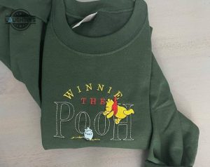 winnie the pooh embroidered sweatshirt winnie the pooh crewneck embroidery tshirt sweatshirt hoodie gift laughinks 1 2