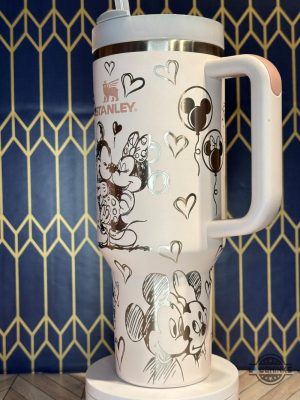 mickey minnie tumbler 40 oz micky and minnie mouse laser engraved stanley tumbler dupe 40oz disney cartoon magic kingdom travel cups gift for couples laughinks 3