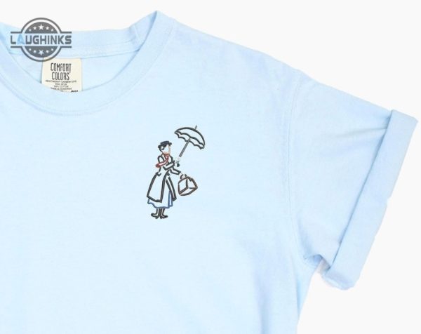 mary poppins embroidered tshirt mary poppins embroidered shirt mary poppins t shirt disney shirt disney tshirt womens disney shirt embroidery tshirt sweatshirt hoodie gift laughinks 1