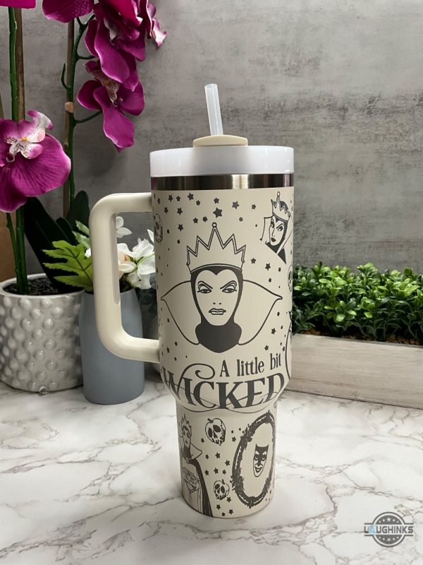 snow white cup 40 oz disney princess snow white printed stanley tumbler dupe 40oz hot trend 2024 tiktok viral stainless steel travel cups with handle laughinks 2