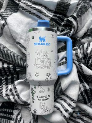 bluey engraved stanley cup dupe 40 oz bluey bandit heeler chilli bingo laser engraved stainless steel tumblers disney hot trend 2024 tiktok viral travel cups laughinks 1