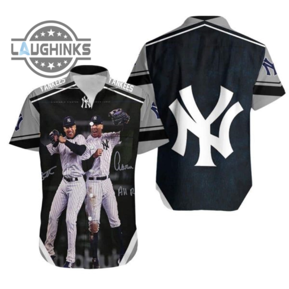 Mlb New York Yankees Hawaiian Shirt Baseball Fans Gift Ny Yankees Button Up Shirt And Shorts Mlb Baseball Aloha Beach Shirt