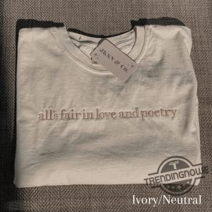 Embroidered Tortured Poets Shirt Ttpd Poetry Shirt Alls Fair In Love Shirt Ttpd T Shirt Taylor Swift Shirt Swiftie Gift trendingnowe 2