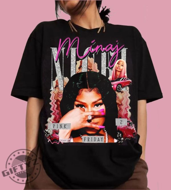 Vintage Nicki Minaj Shirt Nicki Minaj Tour 2024 Hoodie Retro Nicki Minaj Tshirt Nicki Minaj Gift Rapper Homage Graphic Sweatshirt Gift For Fan giftyzy 1