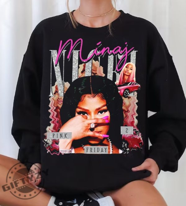 Vintage Nicki Minaj Shirt Nicki Minaj Tour 2024 Hoodie Retro Nicki Minaj Tshirt Nicki Minaj Gift Rapper Homage Graphic Sweatshirt Gift For Fan giftyzy 2