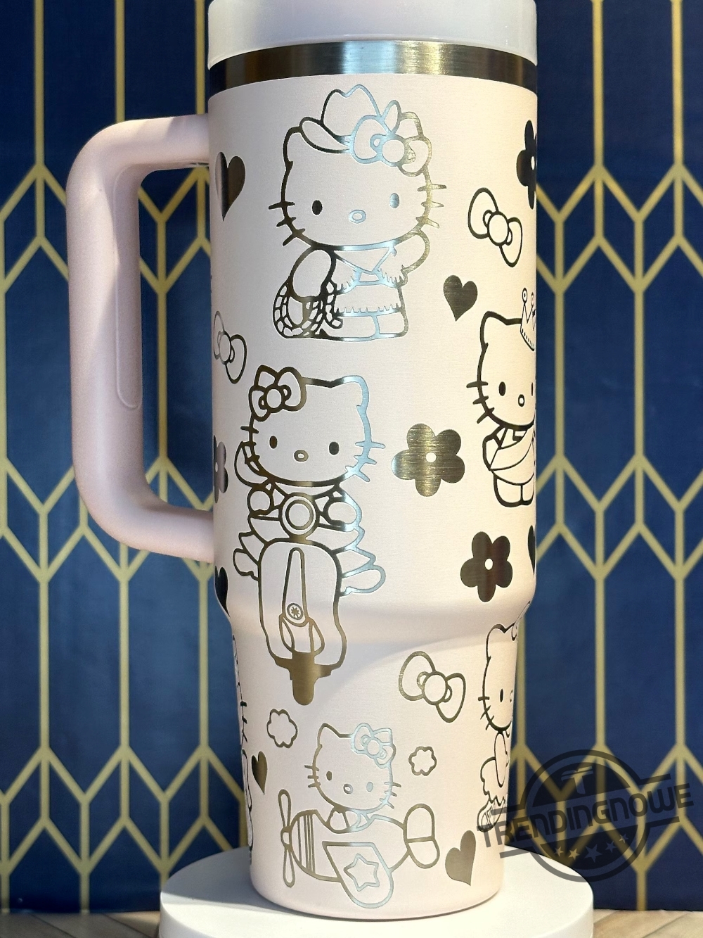 Adorable Hello Kitty Stanley Cup Laser Engraved Stanley Tumbler Hello Kitty Stanley Tumbler Cup Gift For Lovers