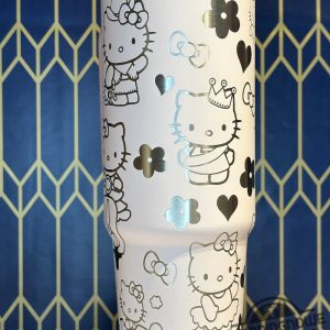 Adorable Hello Kitty Stanley Cup Laser Engraved Stanley Tumbler Hello Kitty Stanley Tumbler Cup Gift For Lovers trendingnowe 2