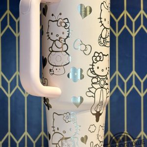 Adorable Hello Kitty Stanley Cup Laser Engraved Stanley Tumbler Hello Kitty Stanley Tumbler Cup Gift For Lovers trendingnowe 4