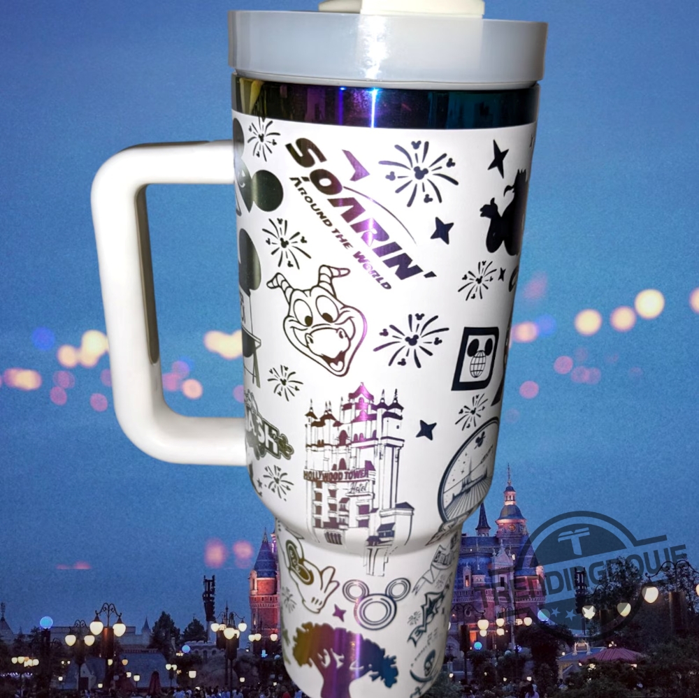 Magical Theme Park Vacation Stanley Cup 40 Oz Engraved Tumbler Disney Stanley Tumbler Gift For Fan