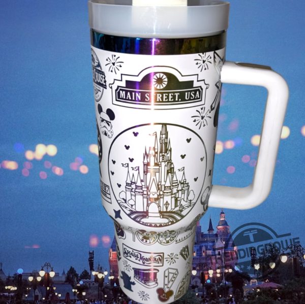 Magical Theme Park Vacation Stanley Cup 40 Oz Engraved Tumbler Disney Stanley Tumbler Gift For Fan trendingnowe 3