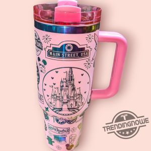 Magical Theme Park Vacation Stanley Cup 40 Oz Engraved Tumbler Disney Stanley Tumbler Gift For Fan trendingnowe 5