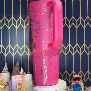 Enchanting Disney Princess Stanley Cup Disney Engraved Tumbler With Sidekick Magic Disney Stanley Tumbler Gift For Men Women trendingnowe 5