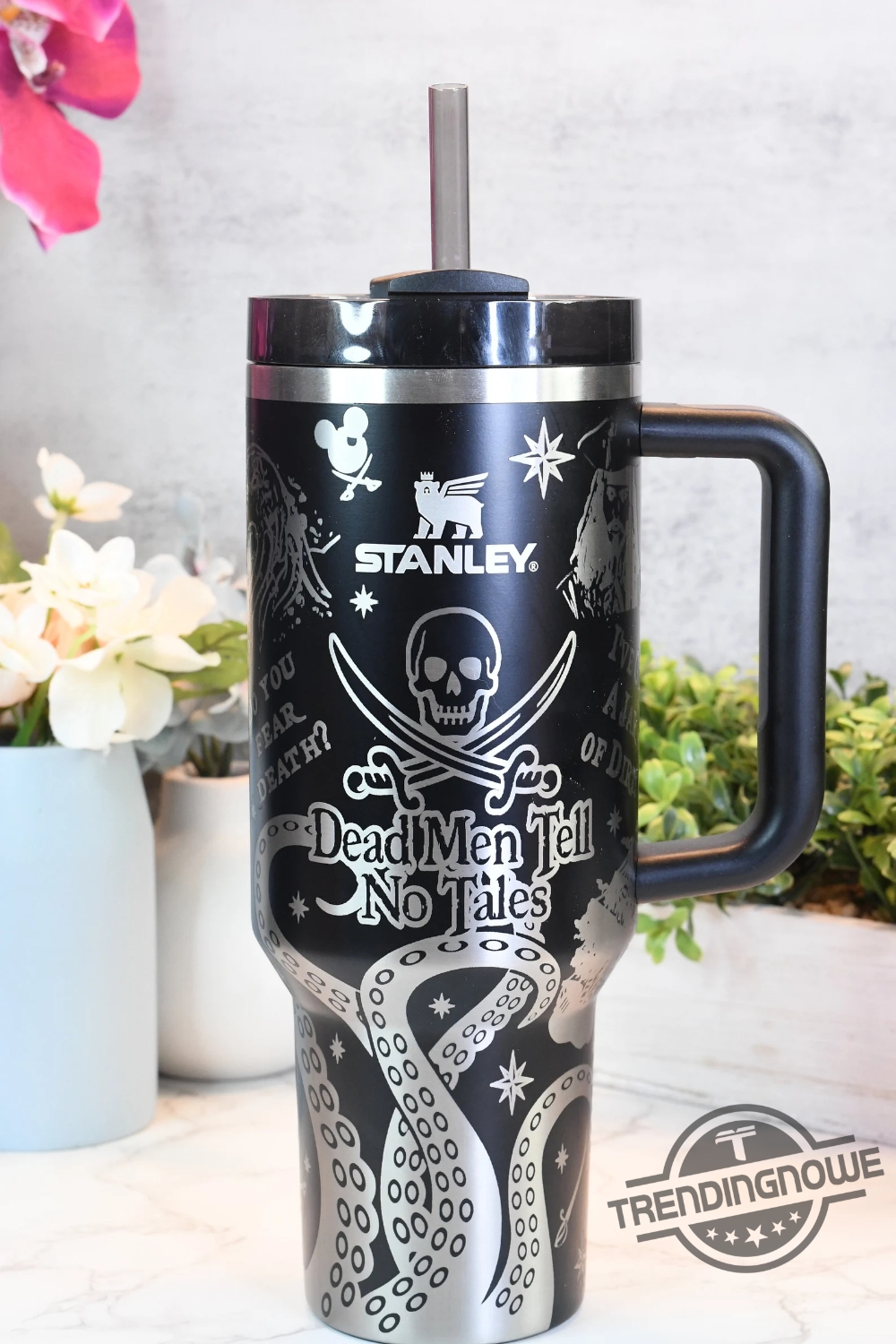 The Dead Men Tell No Tales Stanley Cup Engraved Stanley Tumbler 40 Oz Gift For Fan