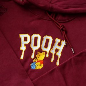 winnie the pooh embroidered sweatshirt hoodie embroidered sweatshirt winnie the pooh embroiderypooh hoodieshigh quality unisex hoodie embroidery tshirt sweatshirt hoodie gift laughinks 1