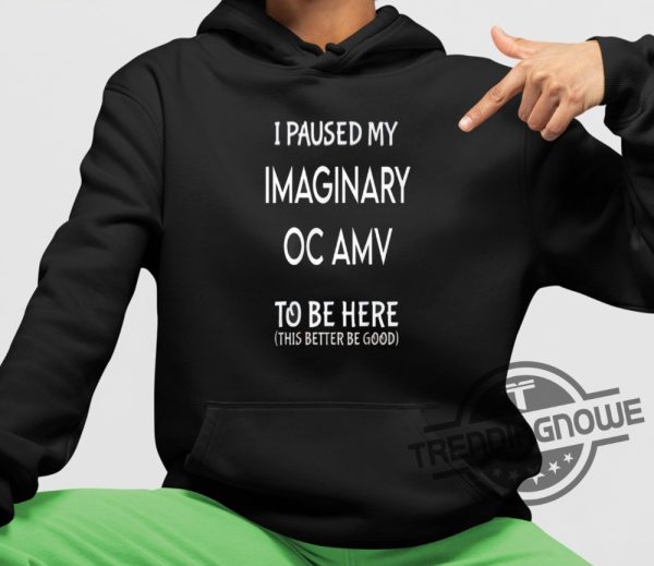 I Paused My Imaginary Oc Amv To Be Here Shirt trendingnowe 3