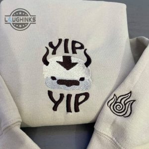 flying appa avatar embroidered sweatshirt embroidery tshirt sweatshirt hoodie gift laughinks 1 1