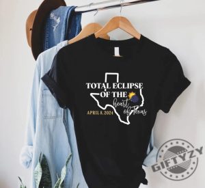 Custom 2024 Solar Eclipse Shirt Texas Solar Eclipse Tshirt Matching Family Eclipse Hoodie Astronomy Lover Gift Celestial Sweatshirt April 2024 Shirt giftyzy 4