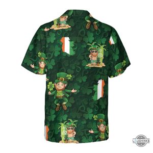 irish people proud leprechaun 2 hawaiian shirt aloha summer beach button up shirts and shorts laughinks 1