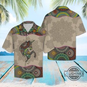 unicorn mandala hawaiian shirt 131 aloha hawaii shirts aloha summer beach button up shirts and shorts laughinks 1