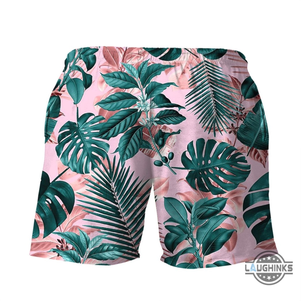 3D Tropical Summer Men Beach Shorts Swim Trunks Hawaiian Shirt Style Printed 3D Aloha Summer Beach Button Up Shirts And Shorts