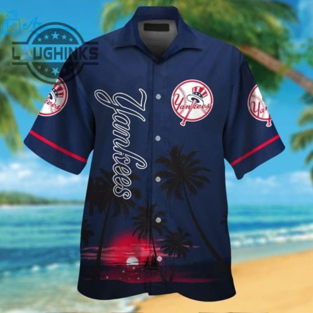 New York Yankees Hawaiian Shirt Gift For Yankees Fan Hawaiian Beach Shirt Mlb New York Yankees Universal Ny Yankees Button Up Shirt And Shorts Mlb Baseball Aloha Beach Shirt
