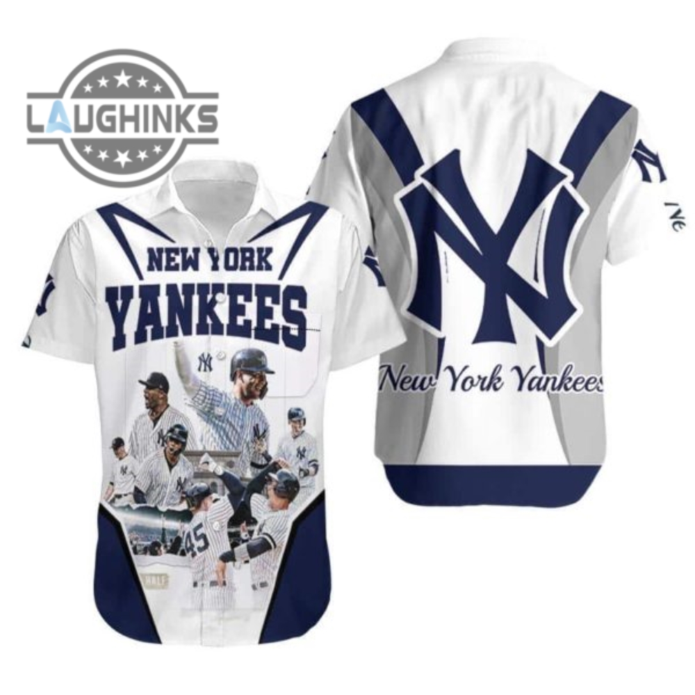 Mlb New York Yankees Players Hawaiian Shirt Baseball Gift Ny Yankees Button Up Shirt And Shorts Mlb Baseball Aloha Beach Shirt
